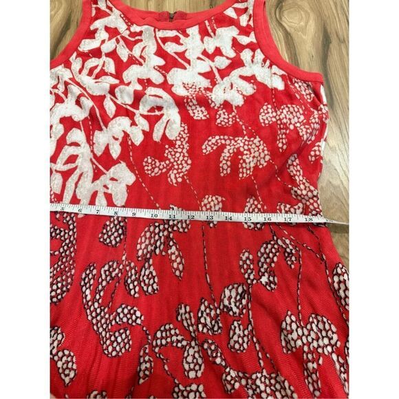 NIC+ZOE Terrace Twirl Sleeveless A-Line Knit Jersey Dress Midi Crew Neck Sz 1X - Picture 7 of 8